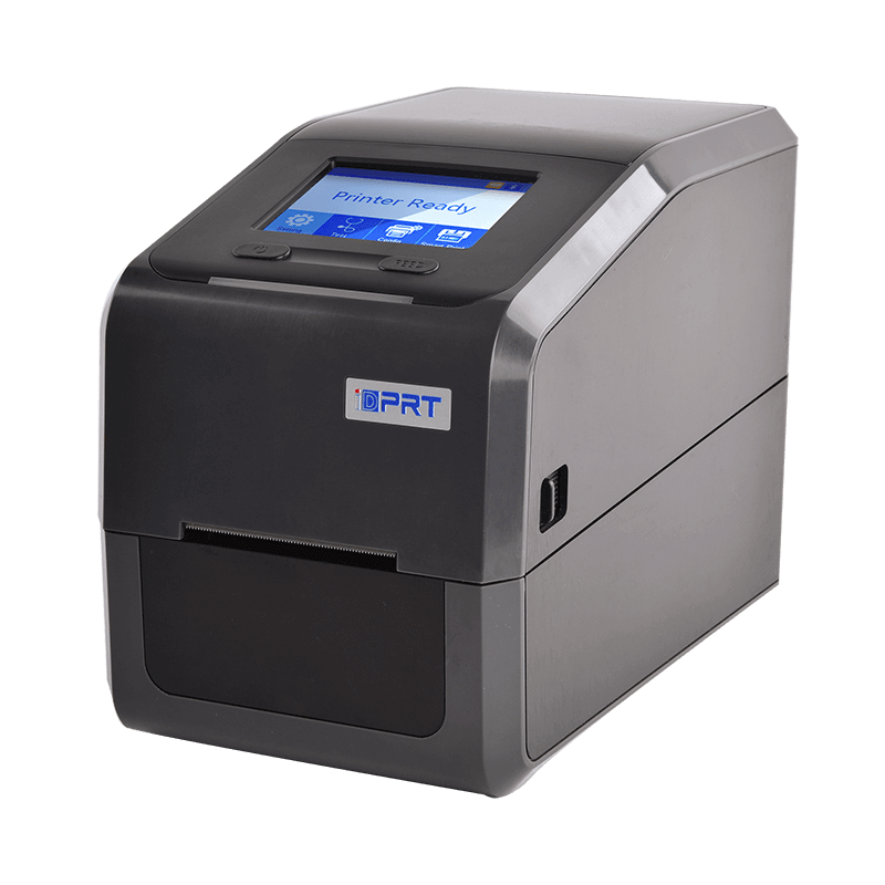 iE2P 2-inch Thermal Transfer Barcode Printer with Color Touch LED Display[203/300dpi]