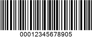आईटीएफ (५ मध्ये २ इन्टरलिभेड) barcode example